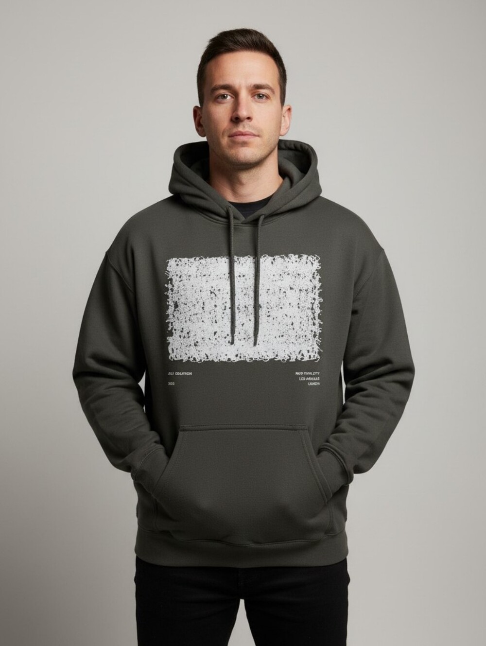 Men's Olive Green Joji Oblivion Graphic Hoodie Sweatshirt